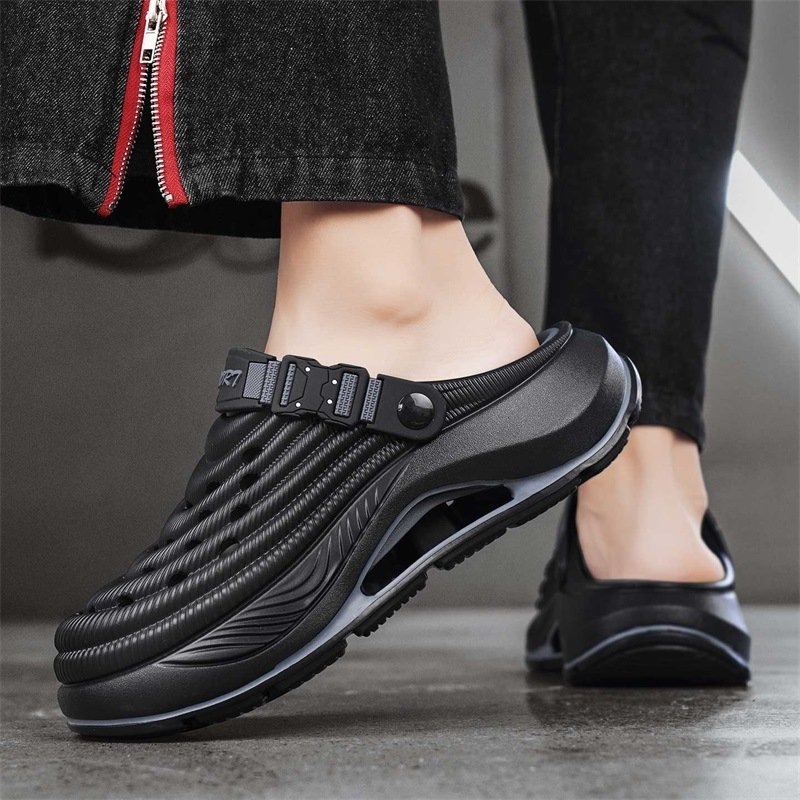 Beach Closed Toe Non-slip Thick Bottom Slip-on Slippers - Image 3