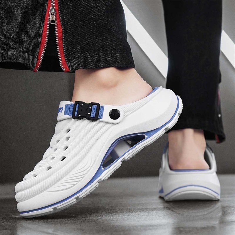 Beach Closed Toe Non-slip Thick Bottom Slip-on Slippers - Image 2