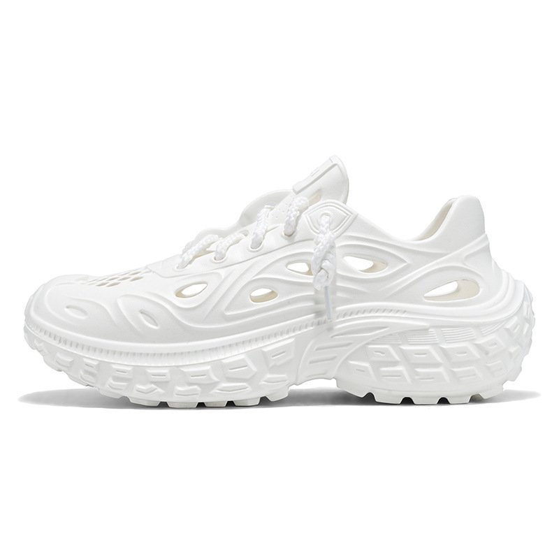 Summer Outdoor Non-slip Sandals Men's Thick-soled Poop Feeling Couple Hole Shoes Covered Heel Slippers - Image 5