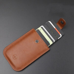 Pull-Out Men'S Leather Pu Multi-Card Slot Credit Card Bank Card Holder Id Card Case Card Holder