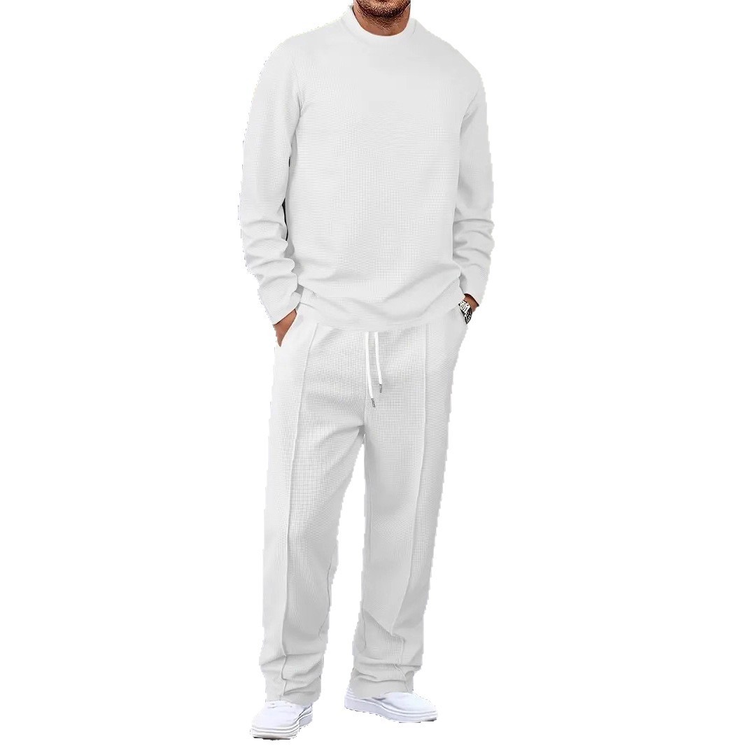 Mens Basic Minimalist Solid-Color Suit - Image 5