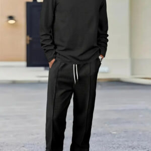 Mens Basic Minimalist Solid-Color Suit