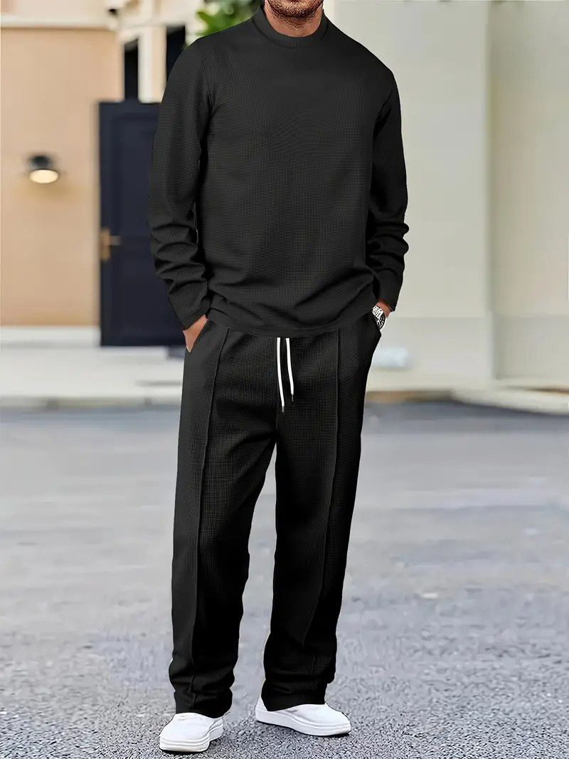 Mens Basic Minimalist Solid-Color Suit