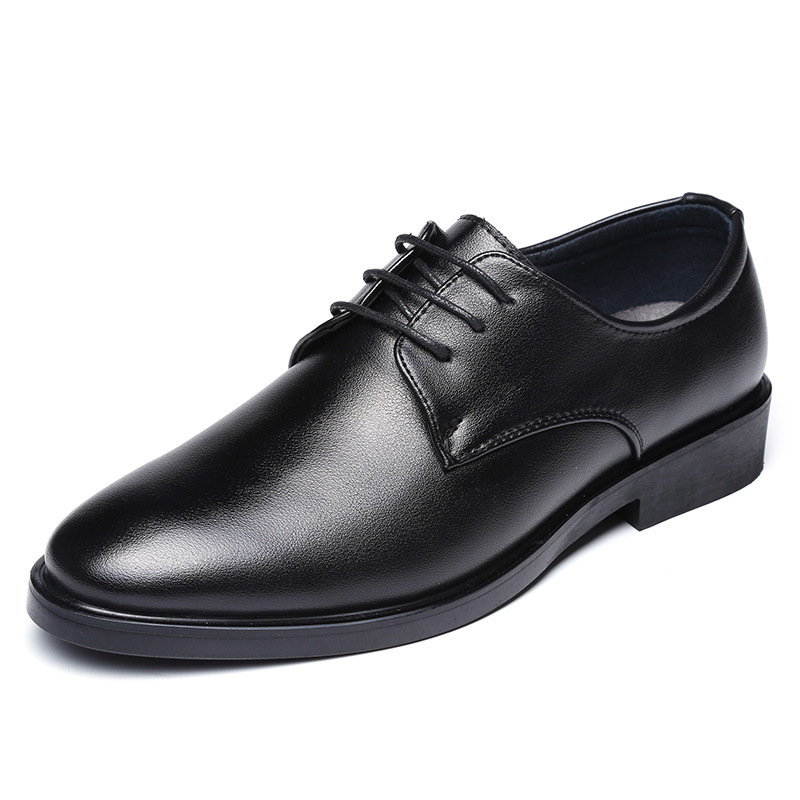 Men's Leather Shoes Wedding Shoes - Image 5