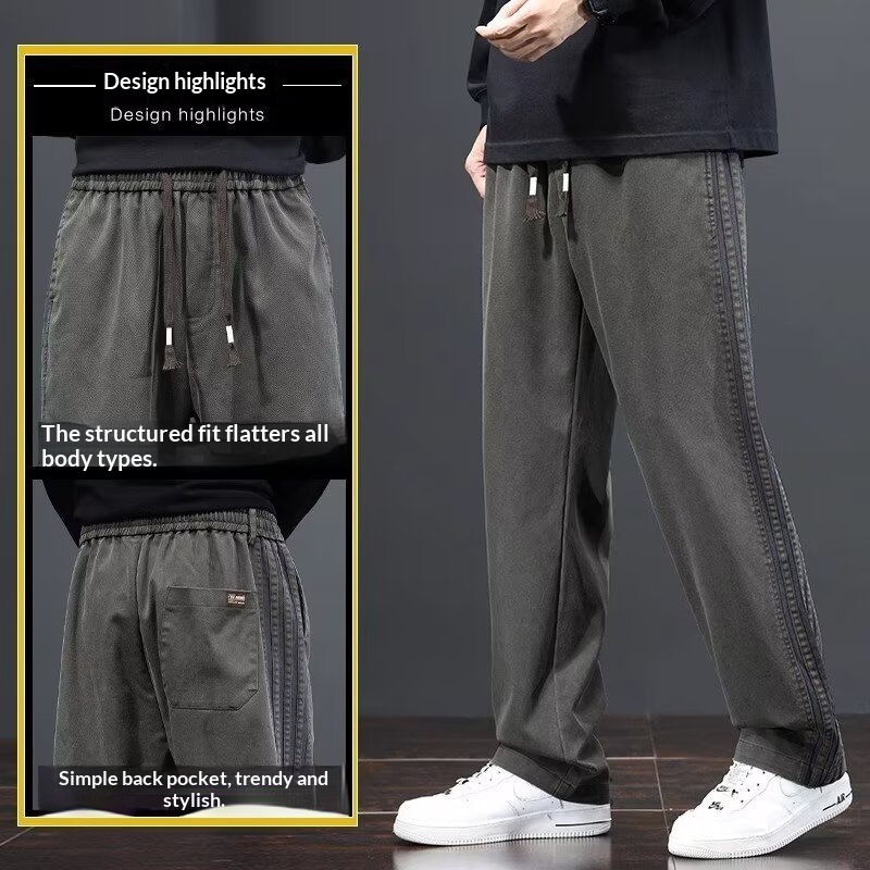 Mens Loose-fit Straight-leg Casual Jeans - Image 5