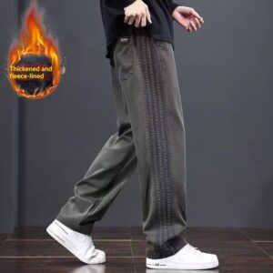 Mens Loose-fit Straight-leg Casual Jeans