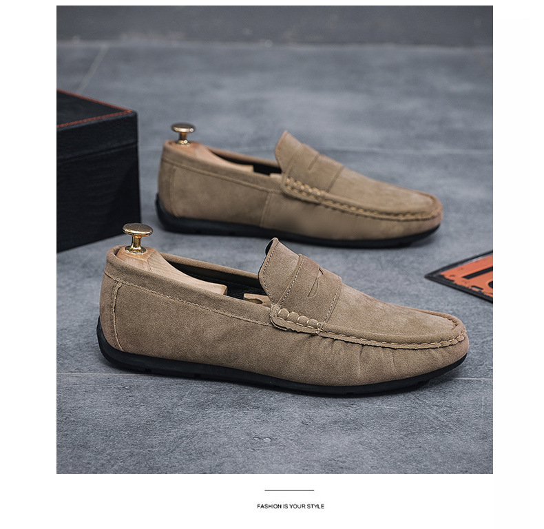 Men's Casual Flat Leather Shoes - Image 10