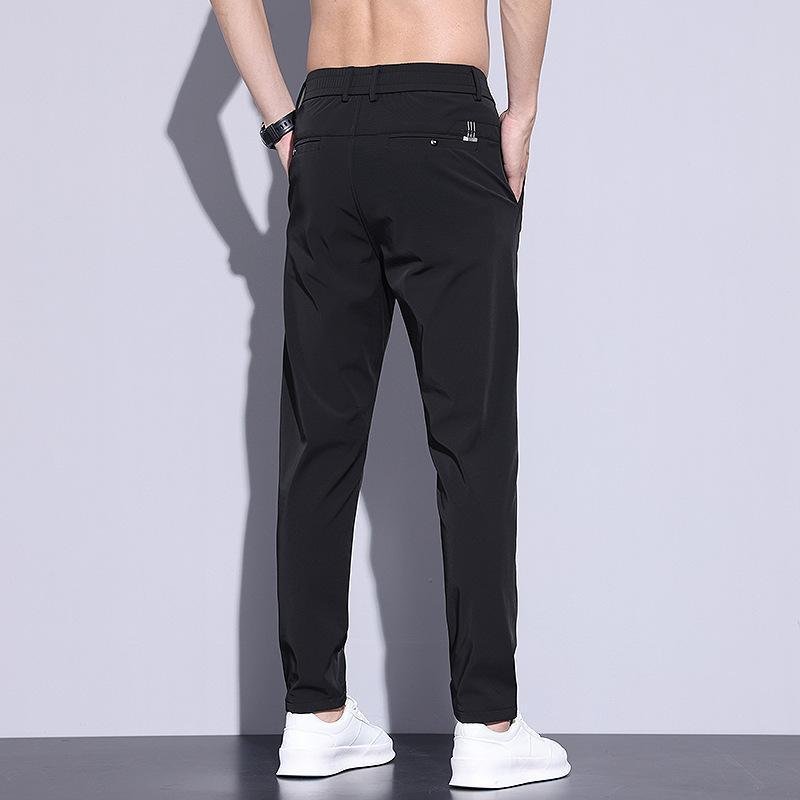 Men's Casual Pants Athletic Slim-fit Straight-leg Suit Trousers - Image 5