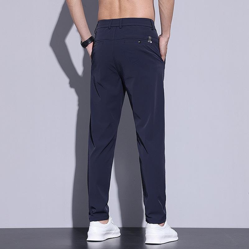 Men's Casual Pants Athletic Slim-fit Straight-leg Suit Trousers - Image 7