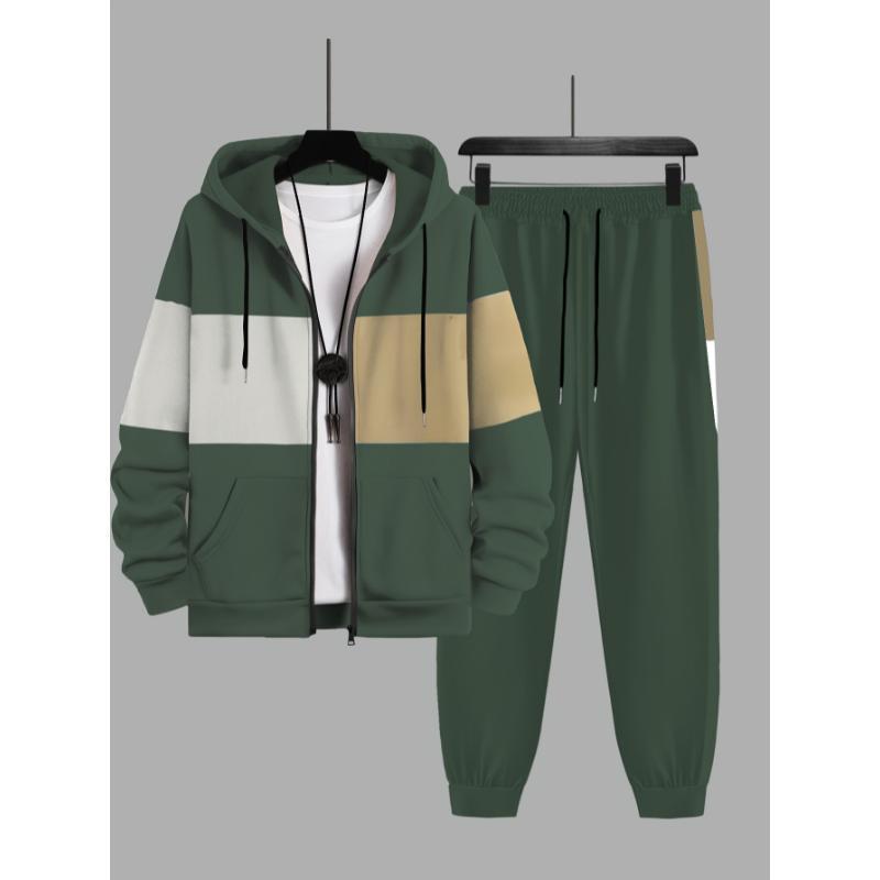 Mens AutumnWinter 3D Elephant-Print Long-Sleeve Hoodie Set - Image 4