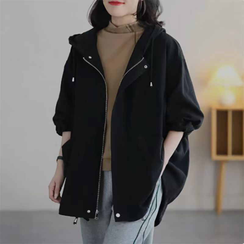 Fashion Casual Middle-aged Mom Hooded Younger Jacket Jacket - Image 4