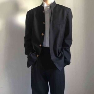 Mens Suit Jacket In Preppy Style