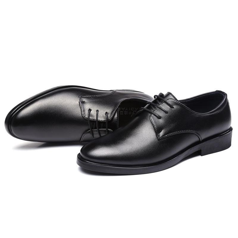 Men's Leather Shoes Wedding Shoes - Image 2