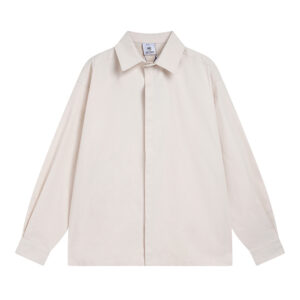 Simple Solid Color Shirt INS American Street Loose