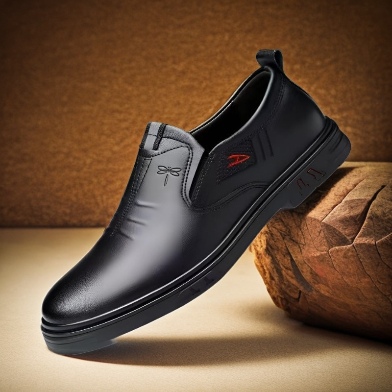 Men's Casual Leather Shoes Slip-on Soft Sole Soft Leather - Image 8