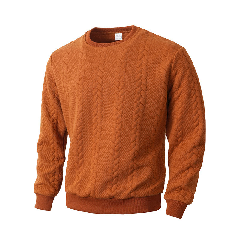 Men's Versatile Solid-color Crewneck Pullover Hoodie - Image 3