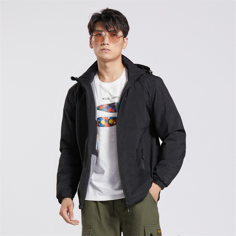 Couple Single-layer Jacket Windproof Sports Fleece-lined Padded Overalls - Image 4