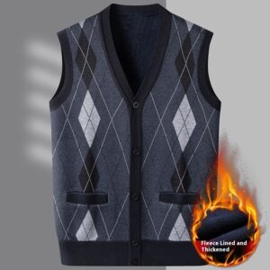 Men's Inner Wear Autumn And Winter Thermal Slim Fit Sweater Vest Coat