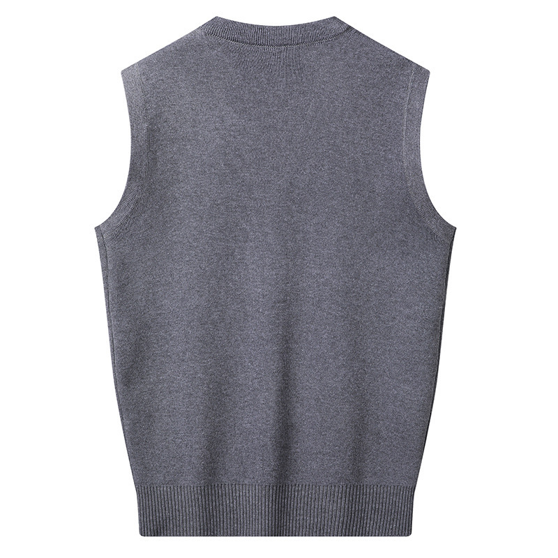 Spring And Autumn V-neck Loose Vest For Middle-aged And Elderly Men Casual Vest - Image 8