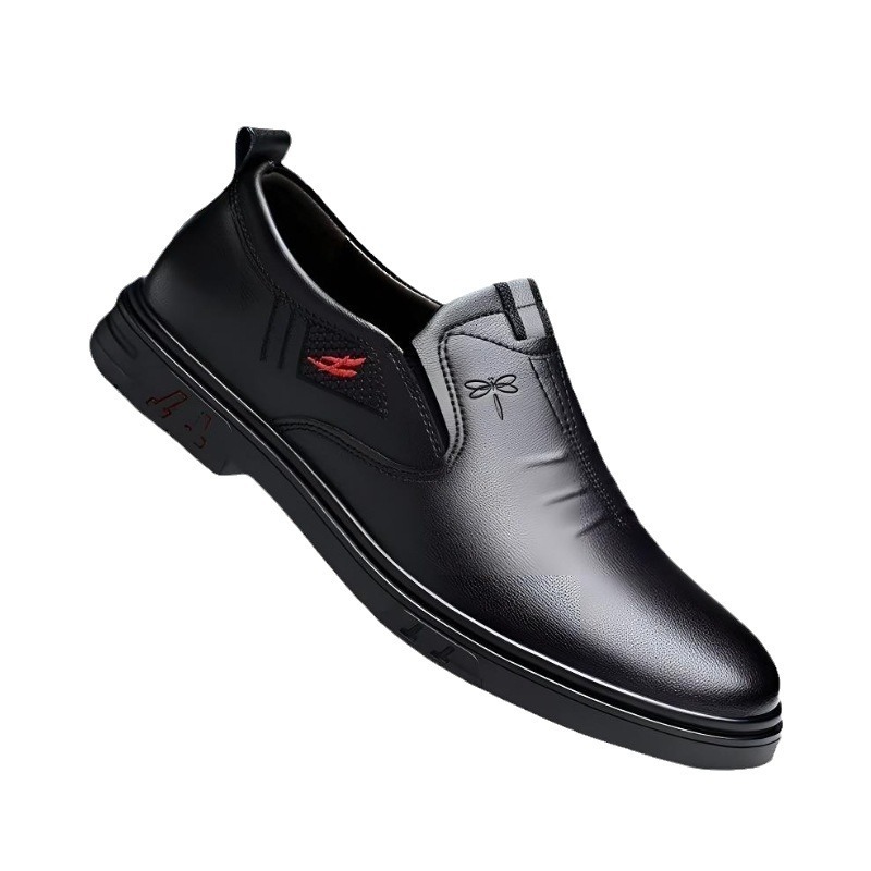Men's Casual Leather Shoes Slip-on Soft Sole Soft Leather - Image 5