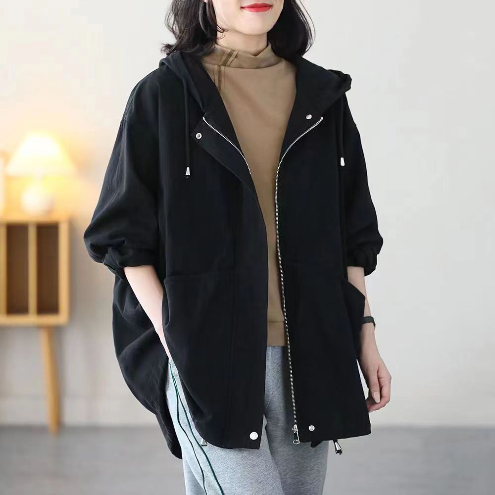 Fashion Casual Middle-aged Mom Hooded Younger Jacket Jacket - Image 2
