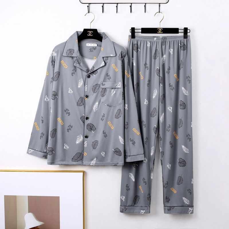 Mens Minimalist Long Sleeve Loungewear Pajamas - Image 5