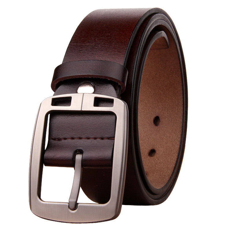 Cowhide Young And Middle-aged Retro Men's Belt - Image 4