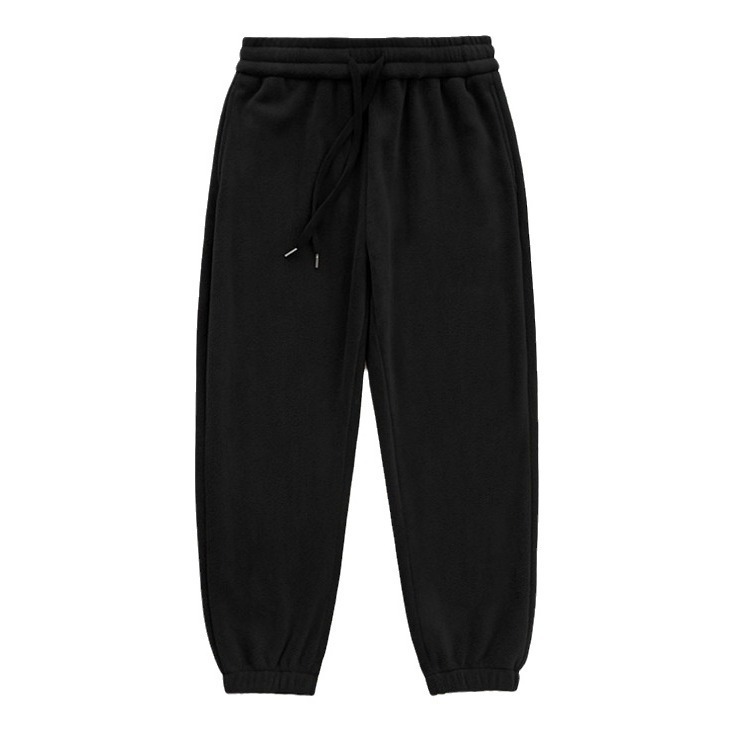Men's Double-sided Fleece Jogger Pants With Drawstring And Extra-thick Lining - Image 2