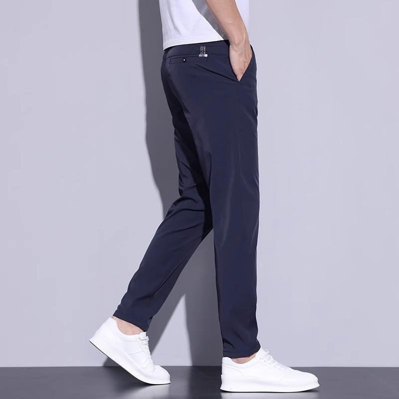 Men's Casual Pants Athletic Slim-fit Straight-leg Suit Trousers - Image 6