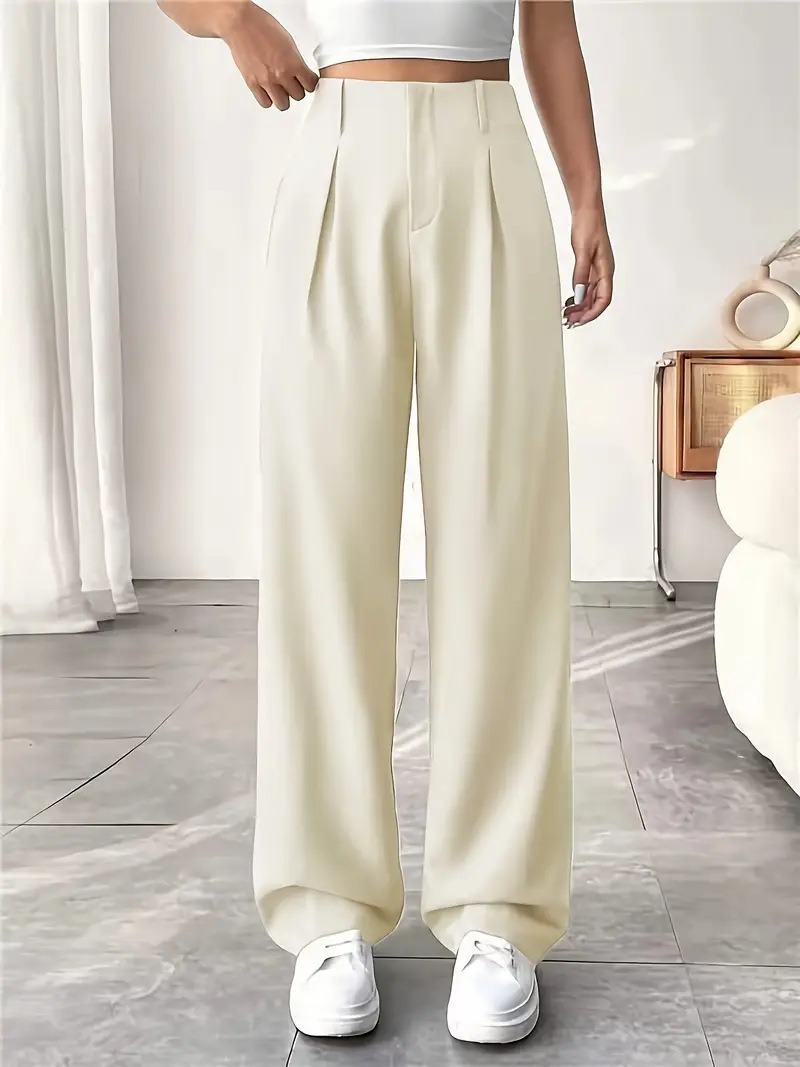 Ladies' High-waisted Slim-fit Suit Pants Wide-leg Floor-dragging Pants - Image 2