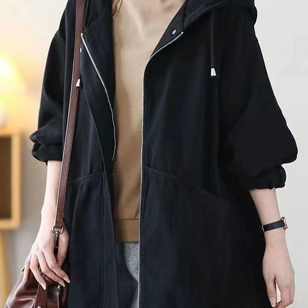 Fashion Casual Middle-aged Mom Hooded Younger Jacket Jacket - Image 7