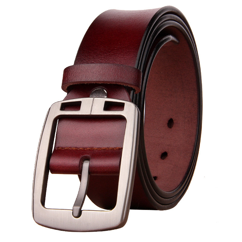 Cowhide Young And Middle-aged Retro Men's Belt - Image 2