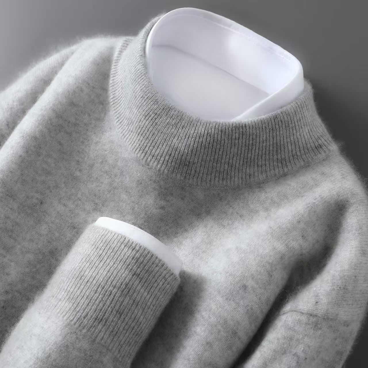 Men's Half-Neck Pullover Base Sweater - Image 5