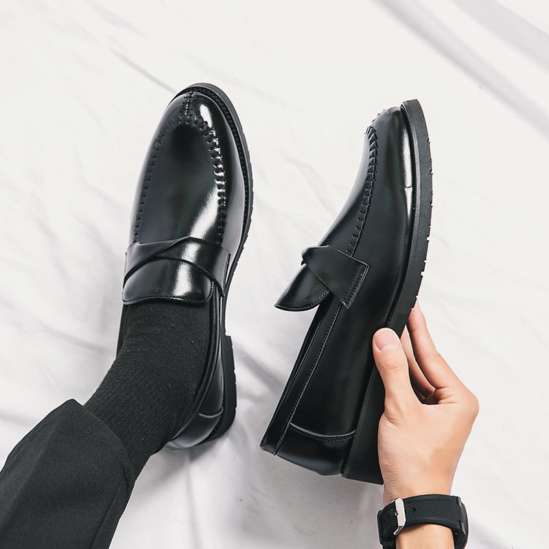 Mens Casual And Stylish Leather Shoes In British Business Style - Image 3