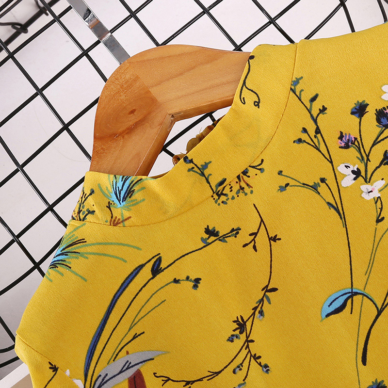 Explosive Kids Korean Printed Long Sleeve Children's Princess Dress - Image 6