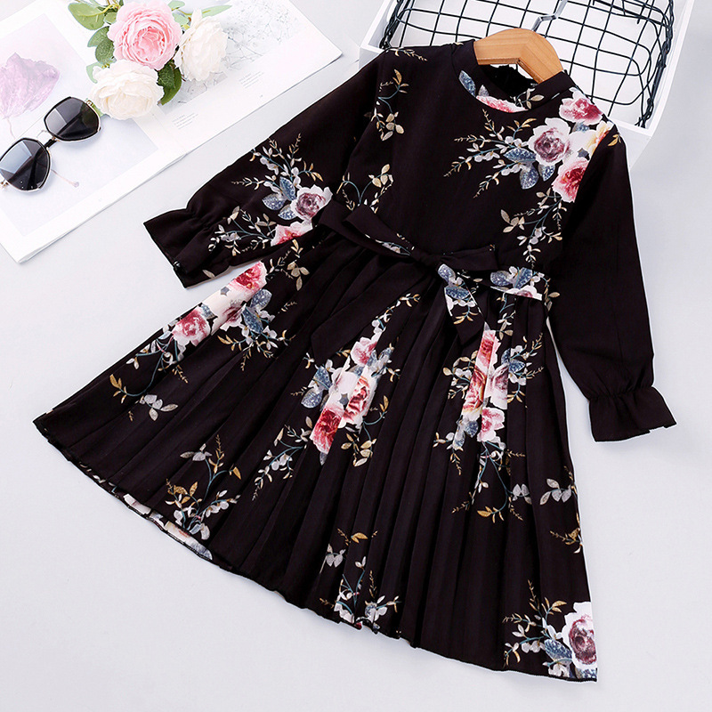 Explosive Kids Korean Printed Long Sleeve Children's Princess Dress - Image 2