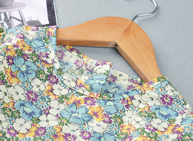 Girls Dress Summer Cotton Princess Dress Baby Children Floral Skirt - Image 3