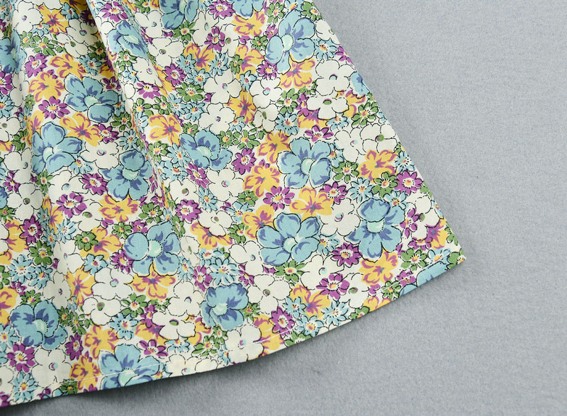 Girls Dress Summer Cotton Princess Dress Baby Children Floral Skirt - Image 5