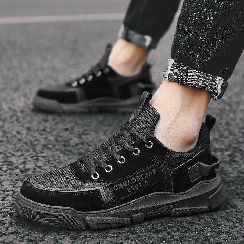 Men's Shoes Sneakers Korean Version Of The British Style Trend Canvas Shoes - Image 9