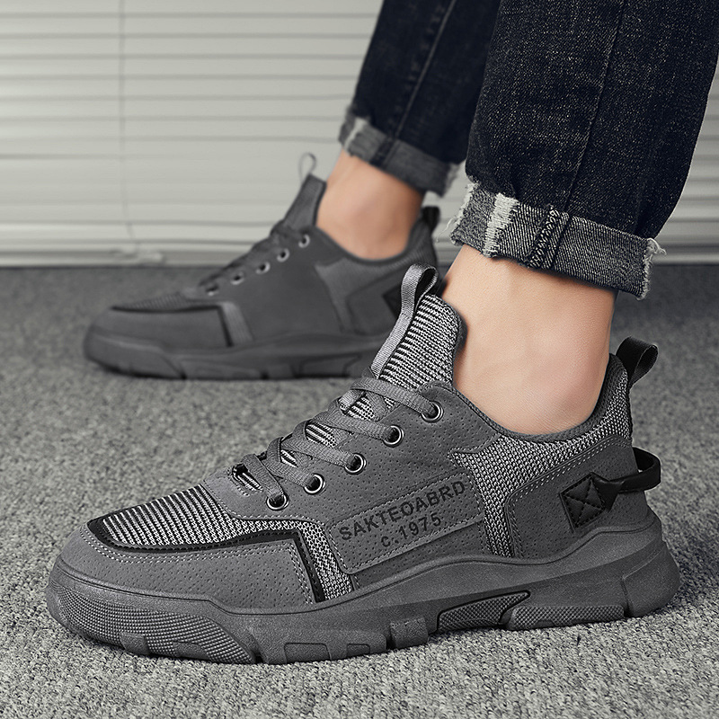 Men's Shoes Sneakers Korean Version Of The British Style Trend Canvas Shoes - Image 5