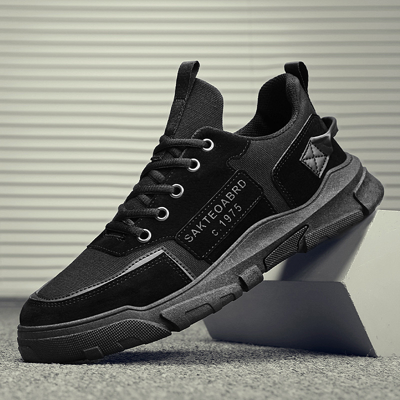 Men's Shoes Sneakers Korean Version Of The British Style Trend Canvas Shoes - Image 8