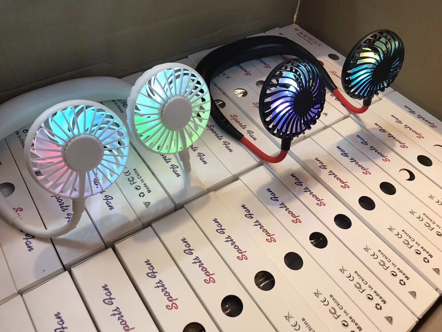 Charging portable lazy fan student desktop fan hanging neck fan - Image 5