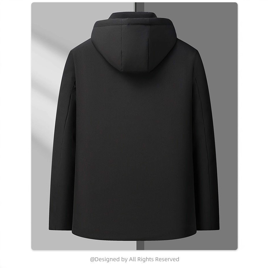 Mens Retro Casual Padded Cotton Jacket - Image 2