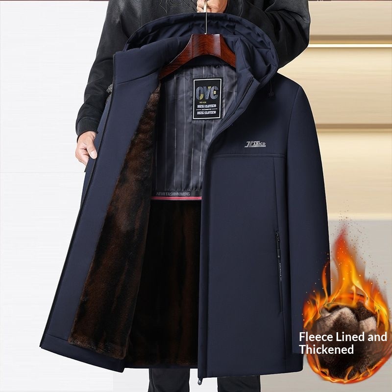 Mens Retro Casual Padded Cotton Jacket - Image 6