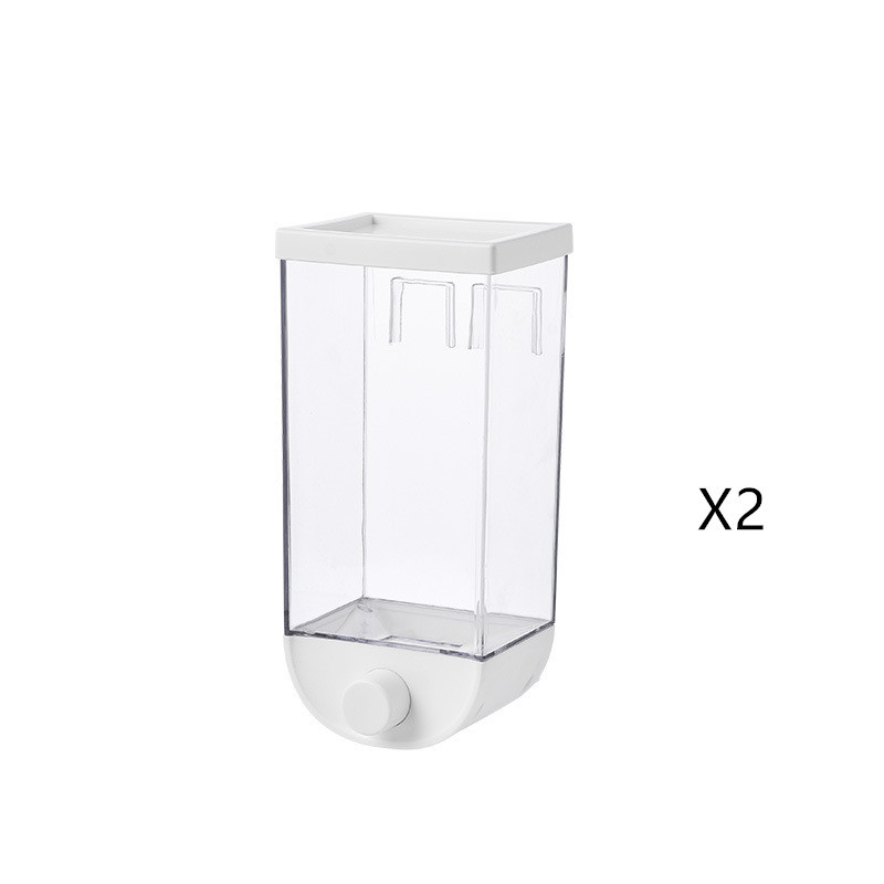 Kitchen Food Storage Easy Press Container Cereal Dispenser Wall Mounted Food Storage Box - Image 4