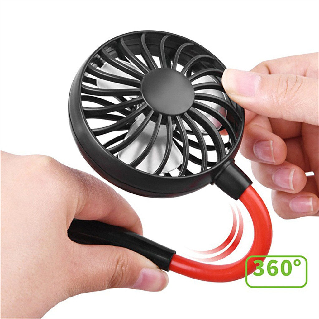 Charging portable lazy fan student desktop fan hanging neck fan - Image 8