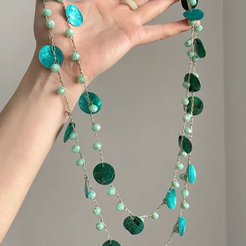 Light-luxury Niche Resort-style Collarbone Necklace With An Ethnic - Image 2