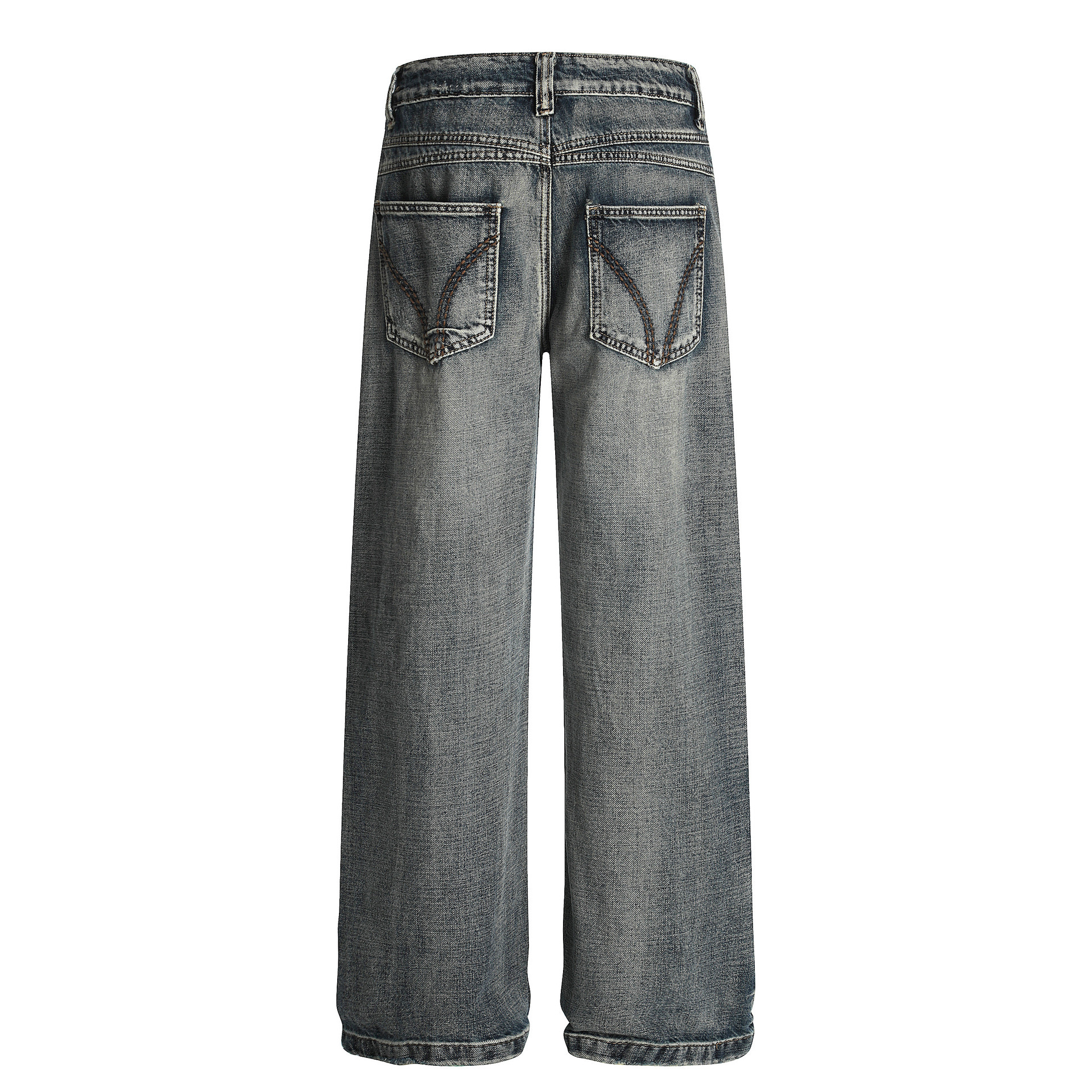 New Straight-leg Relaxed-fit Casual Denim Jeans - Image 4