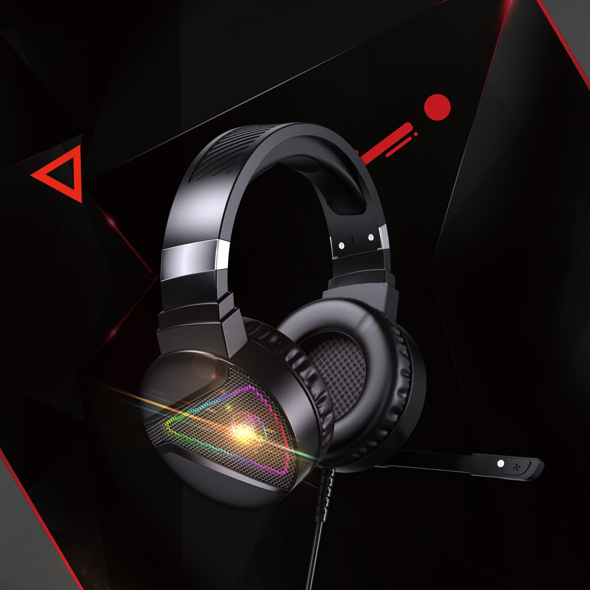 RGB Luminous ABS Headset - Image 3