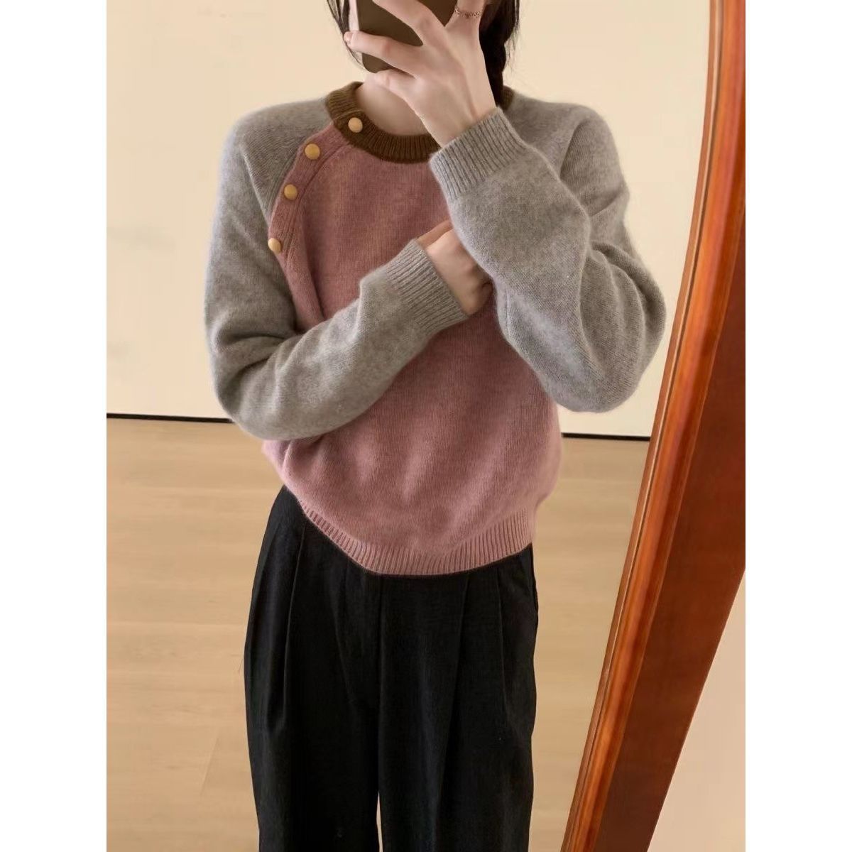 Womens Sweater With A Relaxed Designer-inspired Knit Top - Image 5